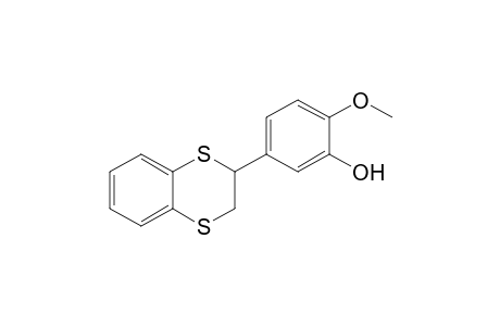 2-(3-Hydroxy-4-methoxyphenyl)-2,3-dihydro-1,4-benzodithiine