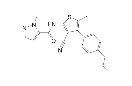 N-[3-cyano-5-methyl-4-(4-propylphenyl)-2-thienyl]-1-methyl-1H-pyrazole-5-carboxamide