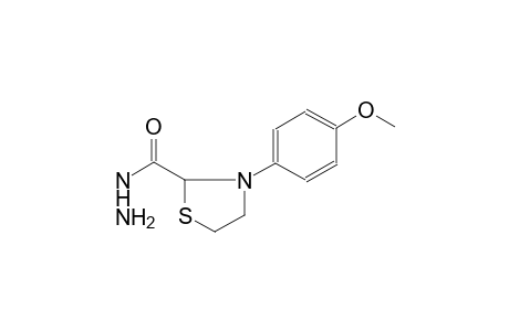 2-thiazolidinecarboxylic acid, 3-(4-methoxyphenyl)-, hydrazide