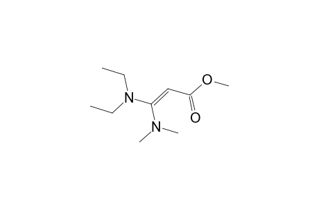 2-Propenoic acid, 3-(diethylamino)-3-(dimethylamino)-, methyl ester