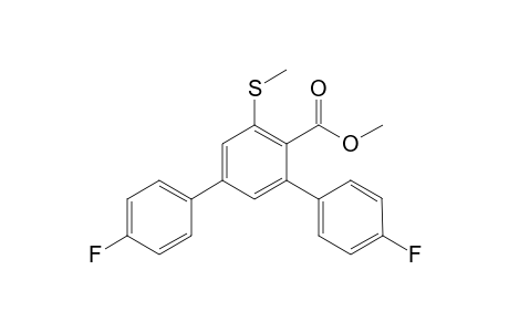 4-Methoxycarbonyl-5-methylthio-1,3-(4'-fluororphenyl)benzene