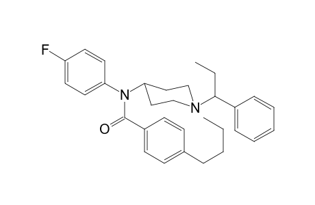 N-4-Fluorophenyl-N-[1-(1-phenylpropyl)piperidin-4-yl]-4-butylbenzamide