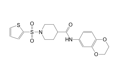 N-(2,3-dihydro-1,4-benzodioxin-6-yl)-1-(2-thienylsulfonyl)-4-piperidinecarboxamide