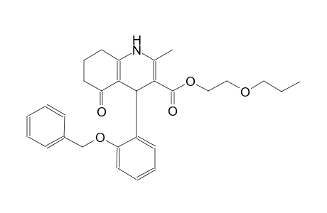 2-Propoxyethyl 4-[2-(benzyloxy)phenyl]-2-methyl-5-oxo-1,4,5,6,7,8-hexahydro-3-quinolinecarboxylate