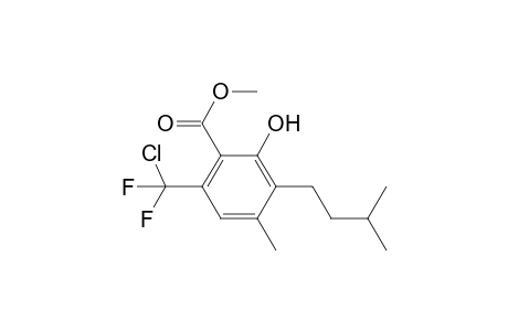 Methyl 6-[Chloro(difluoro)methyl]-2-hydroxy-4-methyl-3-(3-methylbutyl)benzoate