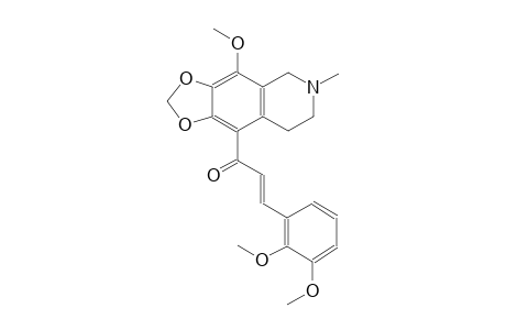 (2E)-3-(2,3-dimethoxyphenyl)-1-(4-methoxy-6-methyl-5,6,7,8-tetrahydro[1,3]dioxolo[4,5-g]isoquinolin-9-yl)-2-propen-1-one