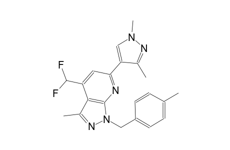 1H-pyrazolo[3,4-b]pyridine, 4-(difluoromethyl)-6-(1,3-dimethyl-1H-pyrazol-4-yl)-3-methyl-1-[(4-methylphenyl)methyl]-