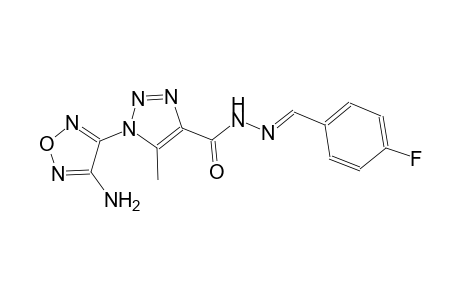 1-(4-amino-1,2,5-oxadiazol-3-yl)-N'-[(E)-(4-fluorophenyl)methylidene]-5-methyl-1H-1,2,3-triazole-4-carbohydrazide