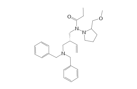 N-{(R)-2-[(Dibenzylamino)-methyl]-but-3-enyl}-N-(2-methoxymethyl-pyrrolidin-1-yl)-propionamide