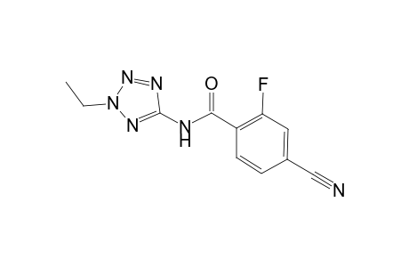 Benzamide, 4-cyano-N-(2-ethyl-2H-tetrazol-5-yl)-2-fluoro-