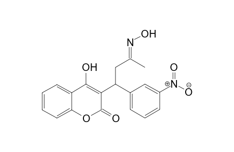 4-Hydroxy-3-[1-(3-nitrophenyl)-3-oxobutyl]-2H-1-benzopyran-2-one Oxime