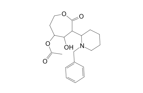 (3RS,4SR,5SR)-5-Acetoxy-3-[(2RS)-N-benzylpiperidin-2-yl]-4-hydroxyoxepan-2-one