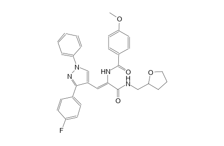 N-((Z)-2-[3-(4-fluorophenyl)-1-phenyl-1H-pyrazol-4-yl]-1-{[(tetrahydro-2-furanylmethyl)amino]carbonyl}ethenyl)-4-methoxybenzamide