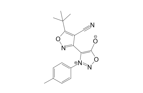 3-(p-Methylphenyl)-4-[5'-(tert-butyl)-4'-cyanoisoxazol-3'-yl]sydnone