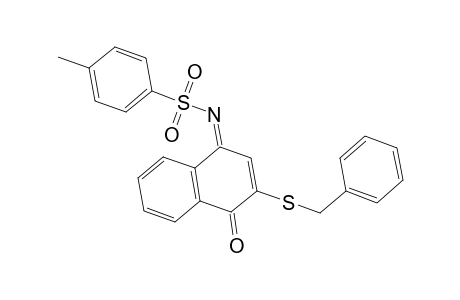 Benzenesulfonamide, 4-methyl-N-[4-oxo-3-[(phenylmethyl)thio]-1(4H)-naphthalenyliden]-