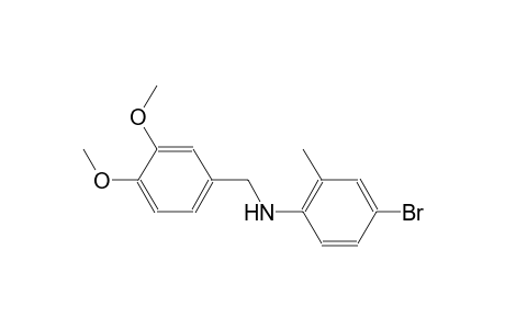 4-bromo-N-(3,4-dimethoxybenzyl)-2-methylaniline