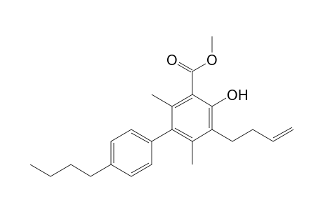 Methyl 5-(but-3-enyl)-4'-butyl-4-hydroxy-2,6-dimethylbiphenyl-3-carboxylate