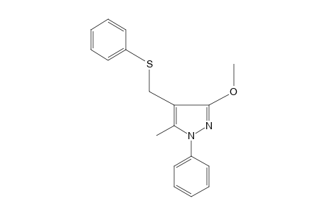 3-METHOXY-5-METHYL-1-PHENYL-4-[(PHENYLTHIO)METHYL]PYRAZOLE