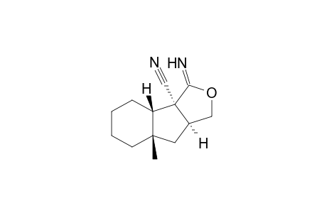 1H-Indeno[1,2-c]furan-3a(3H)-carbonitrile, octahydro-3-imino-7a-methyl-, (3a.alpha.,3b.beta.,7a.beta.,8a.alpha.)-