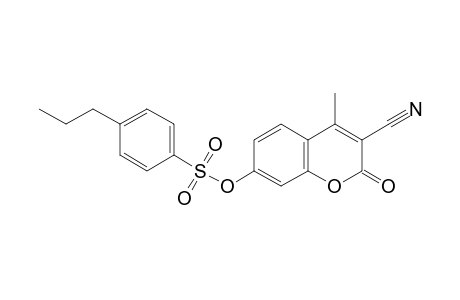 3-Cyano-4-methyl -2-oxo-2H-chromen-7-yl 4-propylbenzenesulfonate
