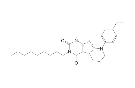 9-(4-ethylphenyl)-1-methyl-3-nonyl-6,7,8,9-tetrahydropyrimido[2,1-f]purine-2,4(1H,3H)-dione