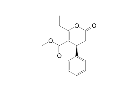 (S)-methyl 6-ethyl-2-oxo-4-phenyl-3,4-dihydro-2H-pyran-5-carboxylate