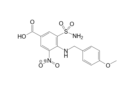 4-[(4-Methoxybenzyl)amino]-3-nitro-5-sulfamoylbenzoic Acid