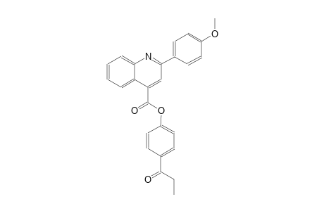 4-propionylphenyl 2-(4-methoxyphenyl)-4-quinolinecarboxylate