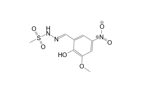 N'-[(E)-(2-hydroxy-3-methoxy-5-nitrophenyl)methylidene]methanesulfonohydrazide