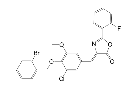 (4Z)-4-{4-[(2-bromobenzyl)oxy]-3-chloro-5-methoxybenzylidene}-2-(2-fluorophenyl)-1,3-oxazol-5(4H)-one