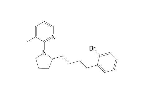 2-{2-[4-(2-Bromophenyl)butyl]pyrrolidin-1-yl}-3-methylpyridine