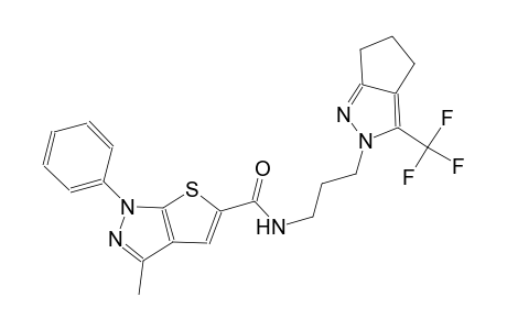 1H-thieno[2,3-c]pyrazole-5-carboxamide, N-[3-(5,6-dihydro-3-(trifluoromethyl)cyclopenta[c]pyrazol-2(4H)-yl)propyl]-3-methyl-1-phenyl-