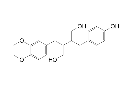 2-(4-Hydroxybenzyl)-3-(3,4-dimethoxybenzyl)-1.4-butanediol