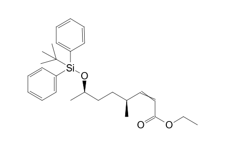 ethyl (4S,7R)-7-[tert-butyl(diphenyl)silyl]oxy-4-methyl-oct-2-enoate