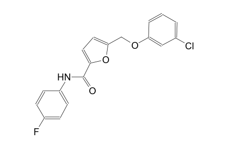 5-[(3-chlorophenoxy)methyl]-N-(4-fluorophenyl)-2-furamide