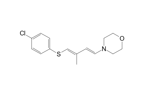 4-[(1E,3E)-4-(4-chlorophenyl)sulfanyl-3-methyl-buta-1,3-dienyl]morpholine