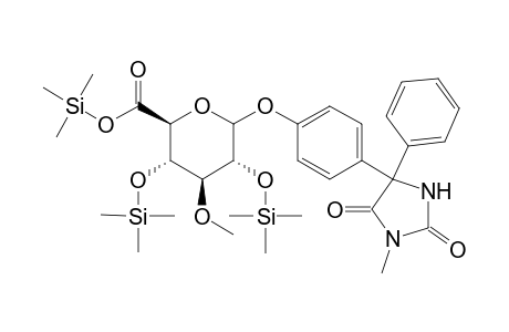 5-(4-Hydroxyphenyl)-3-methyl-5-phenylhydantoinglucuronide methyl ester TMS ether