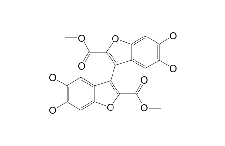 KYNAPCIN-24;5,6,5',6'-TETRAHYDROXY-[3,3']-BIBENZOFURANYL-2,2'-DICARBOXYLIC-ACID-DIMETHYLESTER