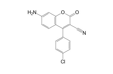 7-Amino-4-(4-chlorophenyl)-2-keto-chromene-3-carbonitrile