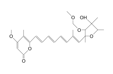 4-Methoxy-5-methyl-6-([1E,3E,5E,7E]-7-methyl-8-[tetrahydro-4-hydroxy-3-mem-2,4,5-trimethyl-2-furyl]-1,3,5-octatetraenyl)