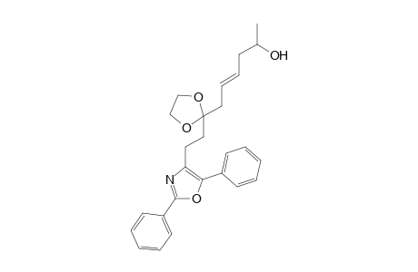 4-(3-Dioxolan-8-hydroxy-5E-nonen)-2,5-diphenyloxazole
