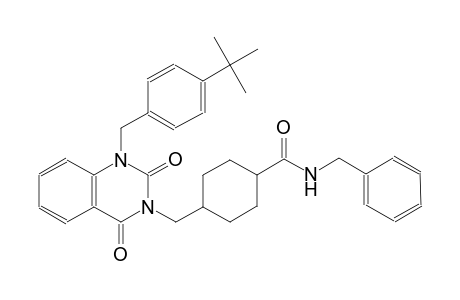 N-benzyl-4-[(1-(4-tert-butylbenzyl)-2,4-dioxo-1,4-dihydro-3(2H)-quinazolinyl)methyl]cyclohexanecarboxamide