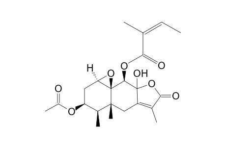 1beta,10beta-epoxy-8,12-dihydroxy-3beta-acetoxy-9beta-angeloyloxyeremophil-7(11)-en-8,12-disemiketal