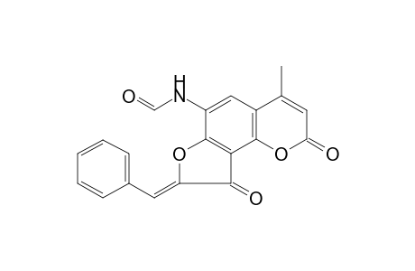 (8Z)-8-Benzylidene-4-methyl-2,9-dioxo-8,9-dihydro-2H-furo[2,3-H]chromen-6-ylformamide