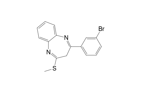 2-(3-bromophenyl)-4-(methylthio)-3H-1,5-benzodiazepine