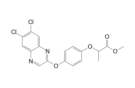 Propanoic acid, 2-[4-[(6,7-dichloro-2-quinoxalinyl)oxy]phenoxy]-, methyl ester