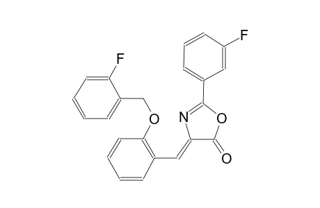 (4Z)-4-{2-[(2-fluorobenzyl)oxy]benzylidene}-2-(3-fluorophenyl)-1,3-oxazol-5(4H)-one