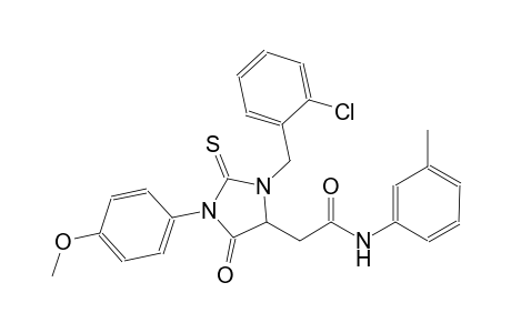 2-[3-(2-chlorobenzyl)-1-(4-methoxyphenyl)-5-oxo-2-thioxo-4-imidazolidinyl]-N-(3-methylphenyl)acetamide