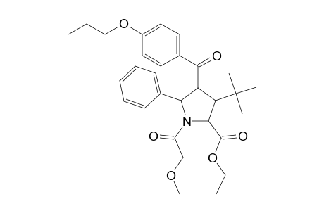 Proline, 3-(1,1-dimethylethyl)-1-(methoxyacetyl)-5-phenyl-4-(4-propoxybenzoyl)-, ethyl ester