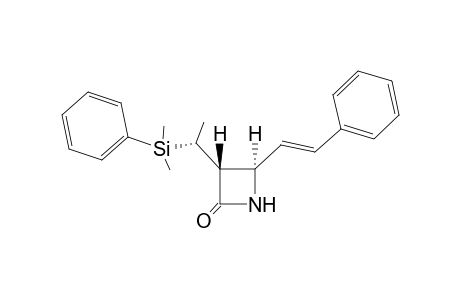 (3R,4R)-3-[(R)-1-(Dimethyl-phenyl-silanyl)-ethyl]-4-((E)-styryl)-azetidin-2-one